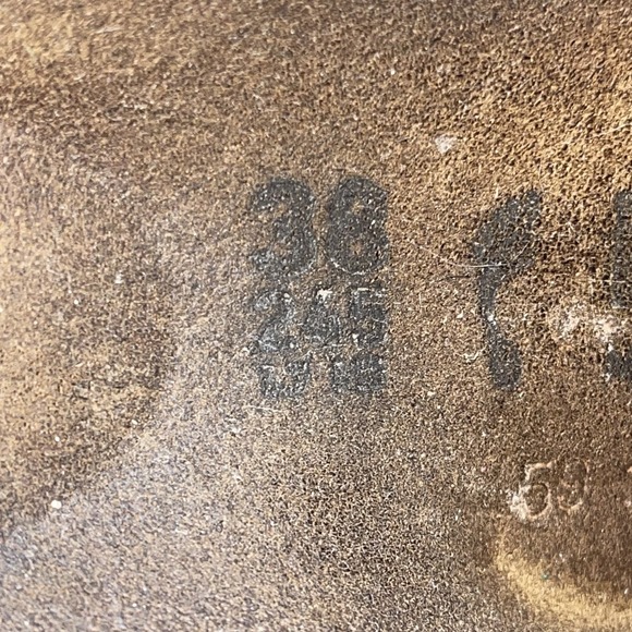 Birkenstock Arizona Slides Sandals Brown Birko-Flor Narrow A/B Womens 7 EU 38 - Picture 6 of 7